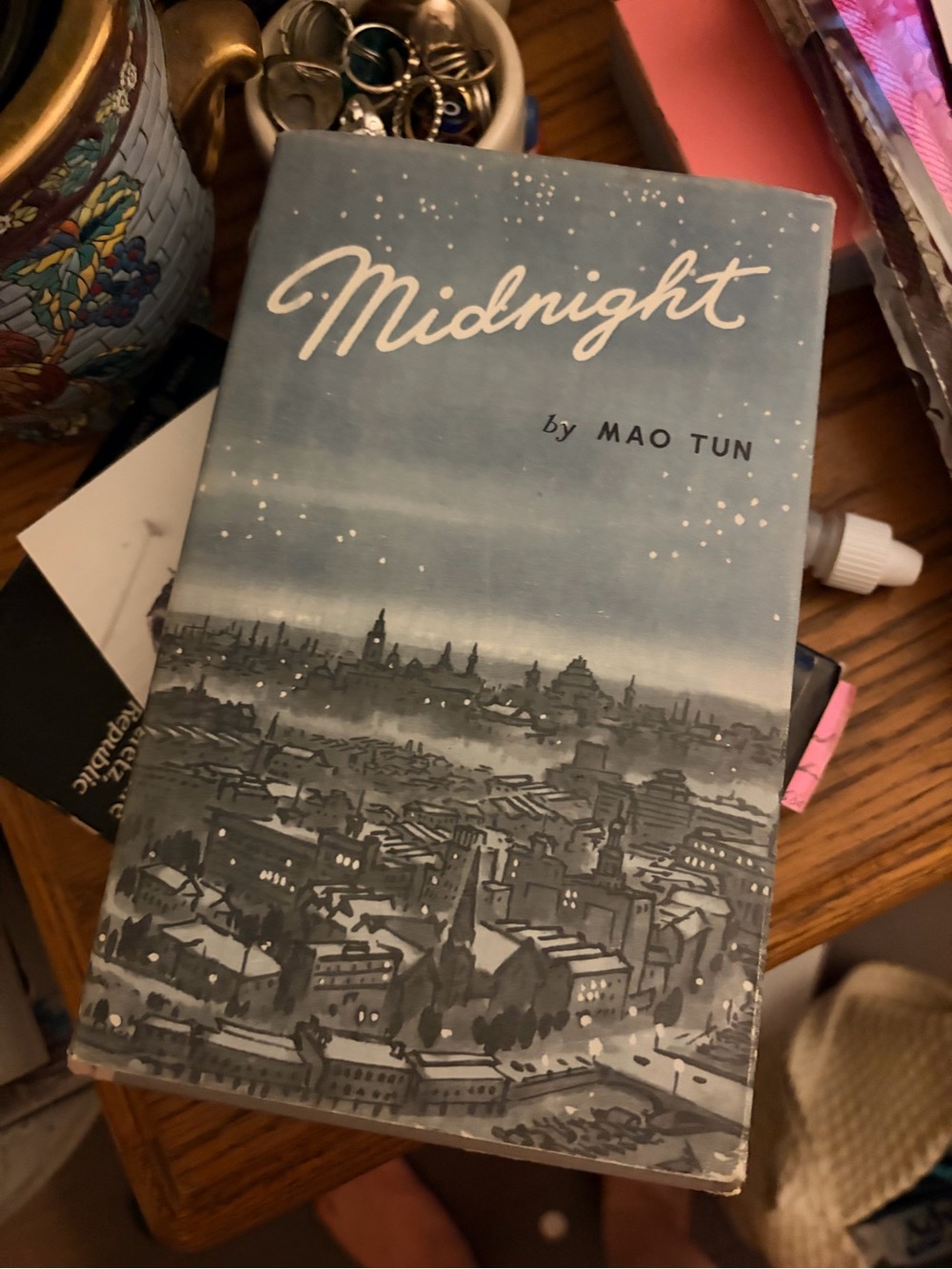 Midnight Decorative Book Box in Blue by